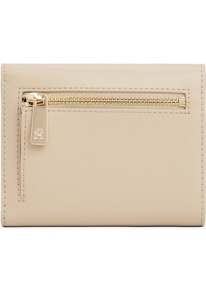 Kadın Ikonik Logolu Üç Katlı Cüzdan - Bej fiyatları