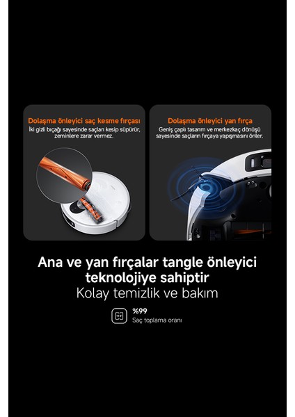 Robot Vacuum 5 Pro Akıllı Robot Süpürge (Xiaomi Türkiye Garantili)