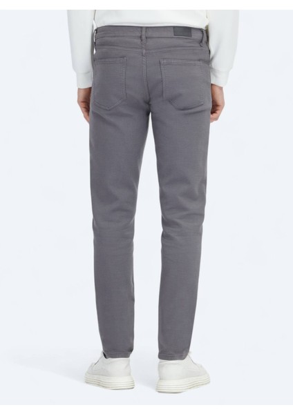 Antrasit Dokuma Slim Fit Casual Pamuk Karışımlı Pantolon fırsatları