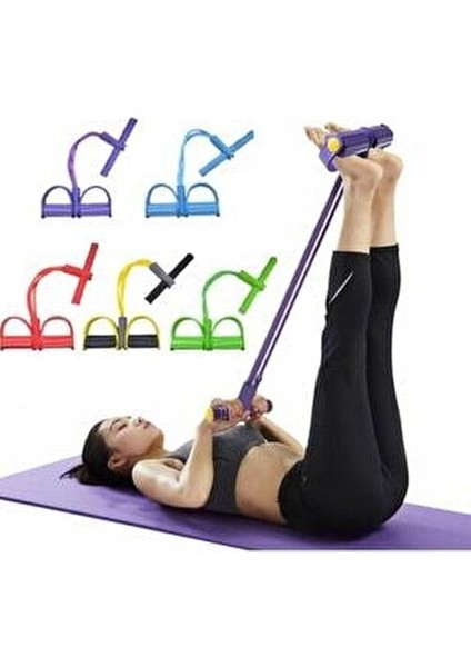 Vücut Şekillendirici Bady Trimmer Egzersiz Karın El Ayak Direnç Lastiği Mor fırsatları