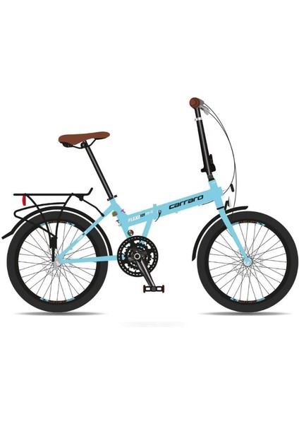 Flexi 121 Hd - 20 Jant 21 Vites Katlanır Bisiklet - Mavi / Siyah Krom