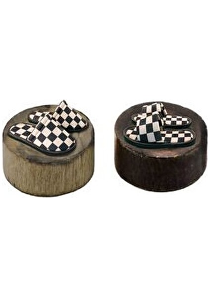 Siyah Beyaz Dama Desenli Yumuşak Tabanlı Ev Terlik Kadın Kullanımı İçin Tekstil Malzeme fiyatları