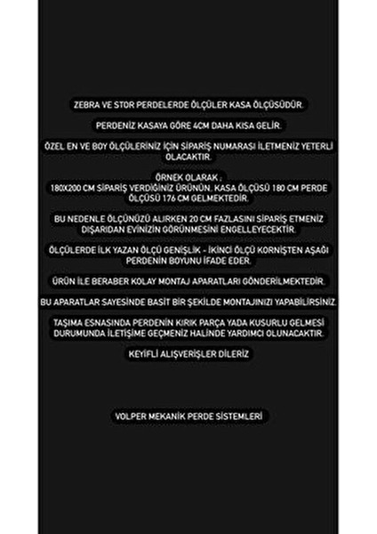 Volper VP1075 Çift Mekanizmalı Beyaz Tül ve Stor Perde Polyester Düz Desen fırsatları