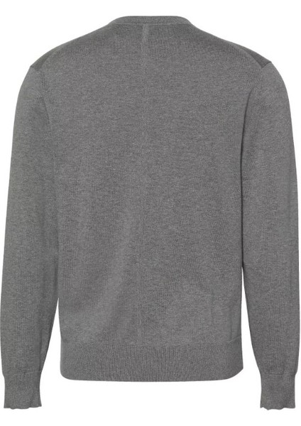 Erkek Bisiklet Yaka Supima Pamuklu Triko Kazak - Gri fiyatları