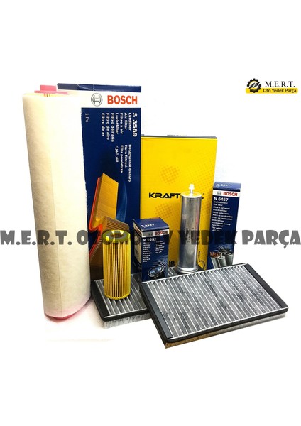 Bmw 5.30D E60 Dizel Filtre Bakım Seti (2003-2010) M57