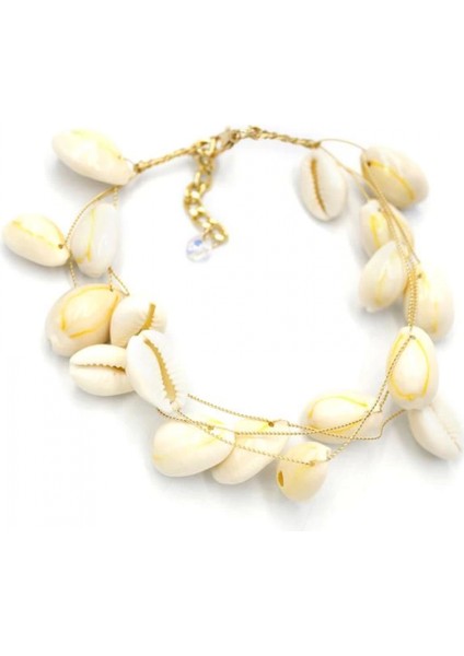 Deniz Kabuğu Halhal - Beyaz fiyatları