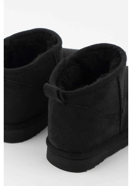 Süet Yarım Bot Içi Tüylü Kalın Taban Ayakkabı modelleri