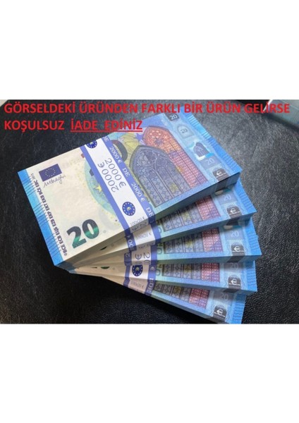 500 Adet 20 Euro Geçersiz Para Dizi Film ve Video Çekimleri Için Paralar fiyatları