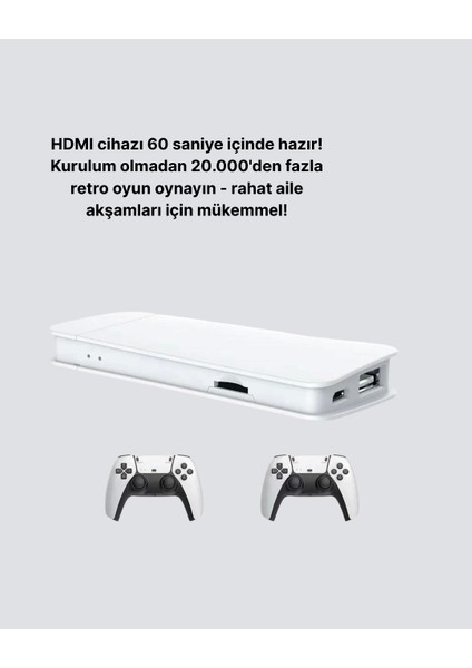 HDMI ve Kablosuz Kontrolcülü 20.000 Oyunlu Retro Oyun Konsolu fiyatları