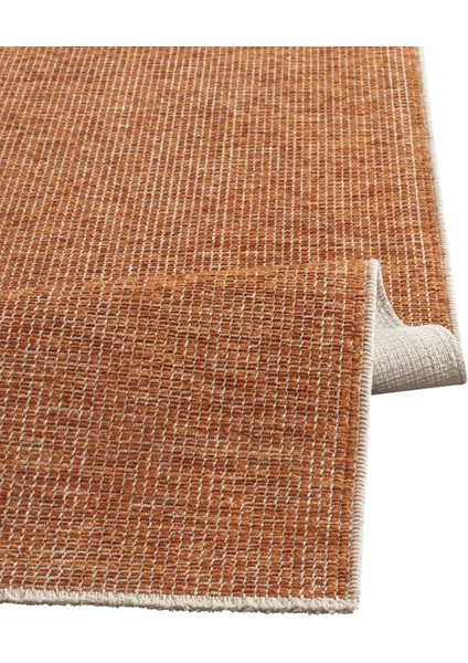 2418 Kiremit - Akrilik Dokuma Halı | Düz Renk Saçaklı Model modelleri