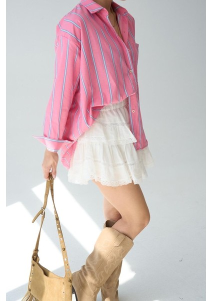 Cepli Gömlek - Pembe-Mavi modelleri