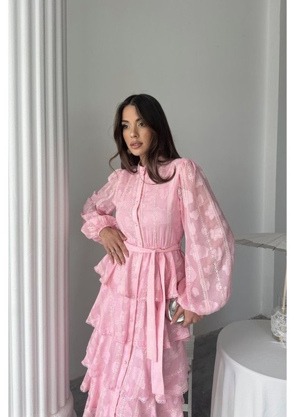 Mint Uzun Volanlı Elbise fırsatları