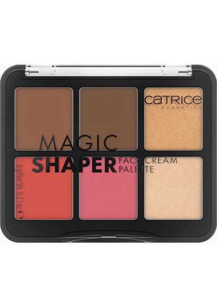 Catrıce Magic Shaper Yüz Kremi Paleti 010, Kutsal Kase, 6 Renk, Allık, Aydınlatıcı, Vegan fiyatları