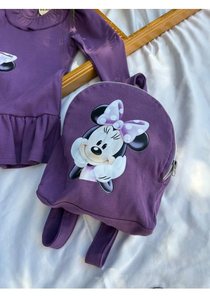 Mıckey Çantalı Elbise Mor 35 fırsatları