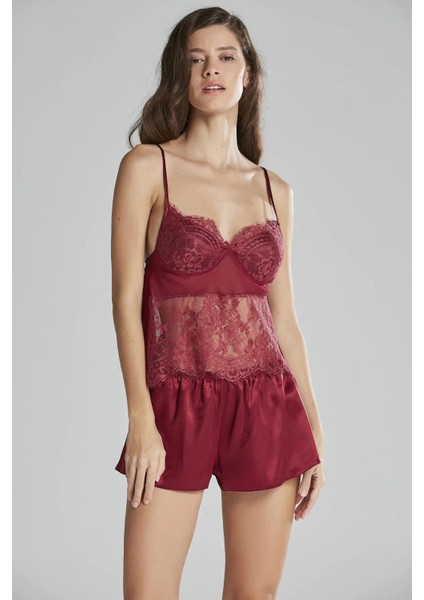 Kadın 6'lı Saten Gelin Çeyiz Seti Sabahlık & Gecelik & Pijama Takımı & Şortlu Takım Terlik Hediyeli indirimleri