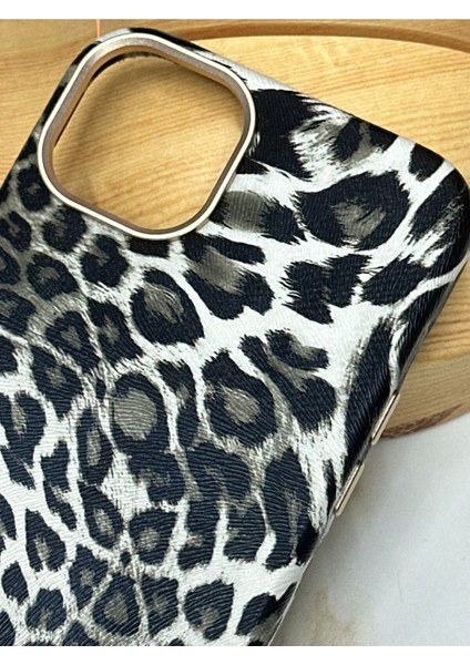 Iphone 16 Pro Leopar Desenli Kılıf