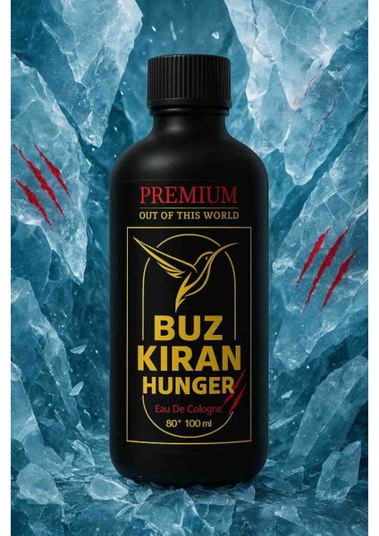 Premium Dökme Cam Buz , Okyanus ve Sandal Ağacı Kolonyası 100 ml - Hunger fiyatları