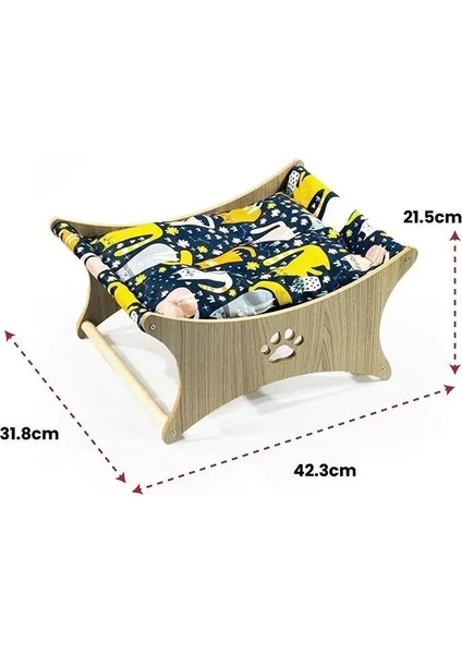 Kedi Köpek Hamağı | Ahşap Salıncak Yatak – Evcil Hayvanlar Için Rahat Hamağa Evi fiyatları