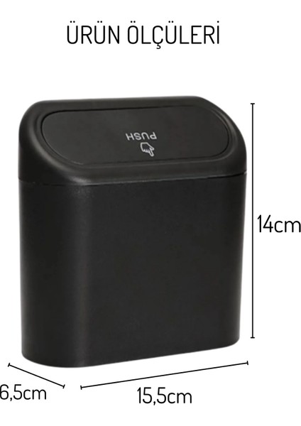 Mithra Life Kapaklı Taşınabilir Araç Içi Mini Çok Amaçlı Çöp Kutusu MIT1254 fiyatları