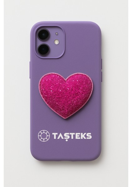 Ütülenebilen Veya Sticker Olarak Kullanılabilen Fuşya Pembe Simli Kabarık Kalp Patch fırsatları