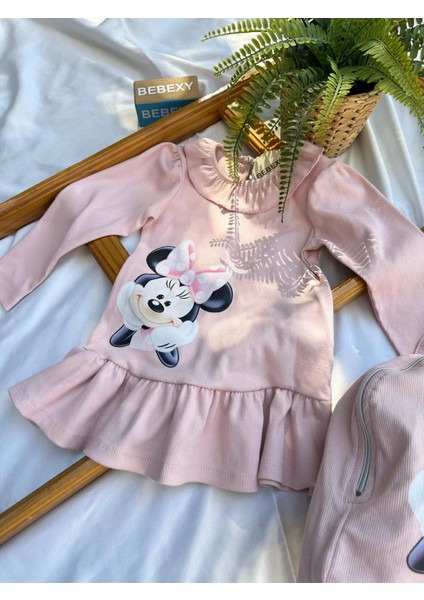 Mıckey Çantalı Elbise Pembe 34 modelleri