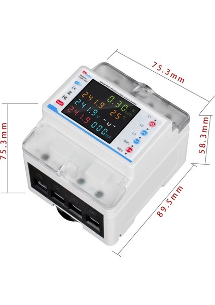 3 Faz 100A Tuya Wifi Akıllı Devre Kesici Kaçak Akım Koruma Rölesi Yüksek ve Alçak Akım Koruma Rölesi fırsatları
