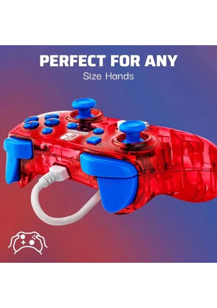 Rock Candy Gelişmiş Kablolu Power Nintendo Switch Pro Denetleyici