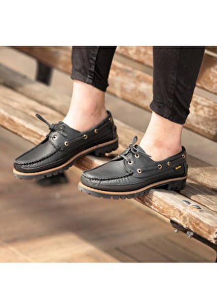 Dexter Tarzı Kalın Taban Hakiki Deri Ayakkabı fiyatları