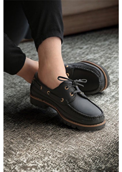 Dexter Tarzı Kalın Taban Hakiki Deri Ayakkabı fırsatları