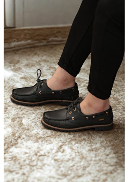 Dexter Tarzı Kalın Taban Hakiki Deri Ayakkabı indirimleri