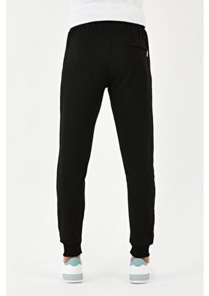 Erkek Eşofman Altı 2'li Paket (Siyah-Gri) Dar Paça Bel Kısmı Lastikli Arka Cepli Paçası Lastikli indirimleri