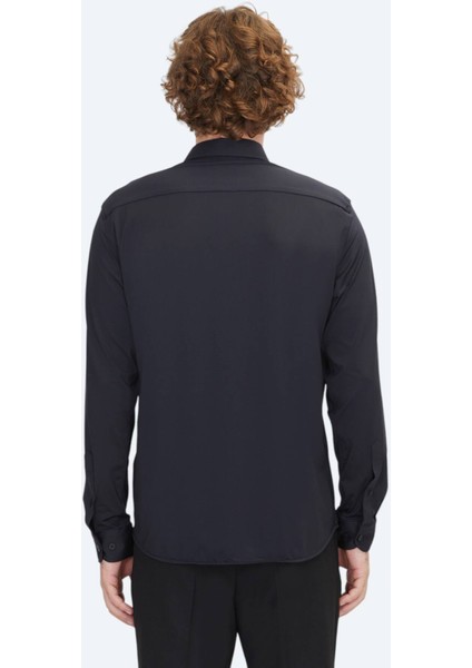 Siyah Regular Fit Casual Gömlek