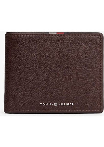 Erkek Bozuk Para Cepli Şerit Detaylı Cüzdan - Kahverengi