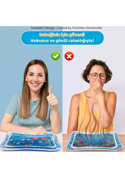 Bebek Su Oyun Matı (Tummy Time) – Test Raporlu, Sızdırmaz ve Bpa’sız modelleri