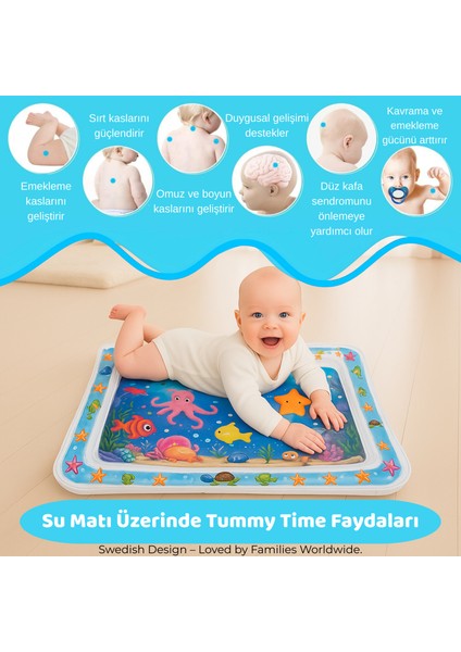 Bebek Su Oyun Matı (Tummy Time) – Test Raporlu, Sızdırmaz ve Bpa’sız fırsatları