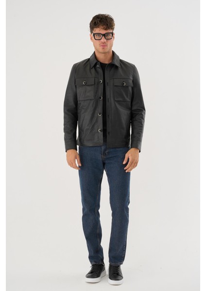 Grima Siyah Erkek Deri Mont fiyatları