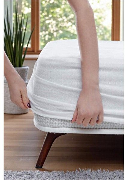 Alez Fitted Beyaz Pamuklu Su Sıvı Geçirmez Yatak Koruyucu Tek Çift Kişilik Terletmeyen Yatak Alezi fiyatları