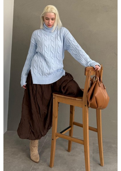 Mavi Boğazlı Triko Kazak MG2376 fırsatları