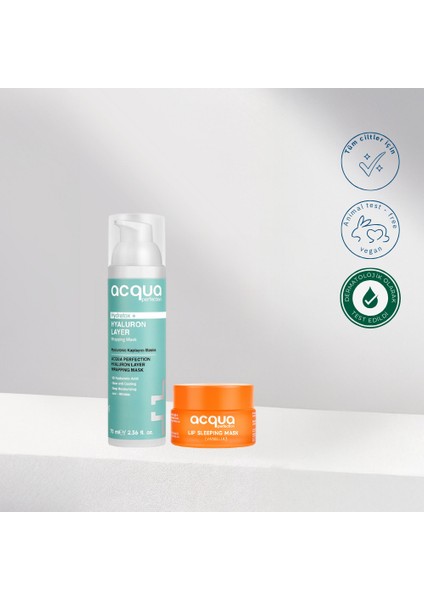 Ultra Nemlendirici Soyulabilir Yüz ve Onarıcı/nemlendirici Dudak Bakım Maskesi Seti