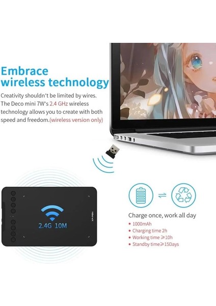 Xppen Kablosuz Çizim Tableti Deco Pro Mw 2nd fiyatları