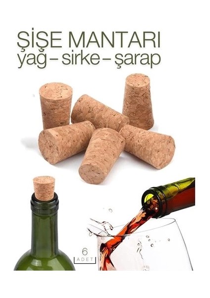Bx Cicchino Şişe Mantarı 6 Lı Paket