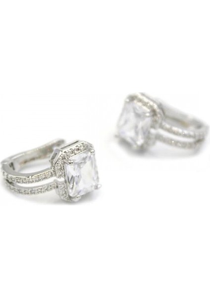 Taşlı Küpe - Beyaz fiyatları