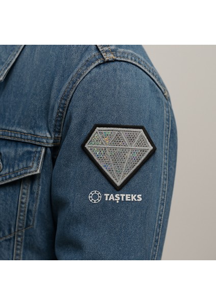 Ütülenebilen Veya Sticker Olarak Kullanılabilen Gümüş Işıltılı Elmas Patch fırsatları