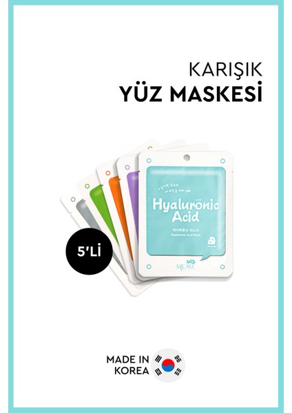 5'li Karışık Yüz Maskesi (ASQ)