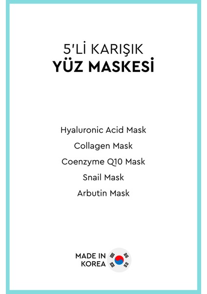 5'li Karışık Yüz Maskesi (ASQ) fiyatları