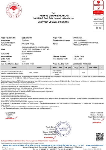 Taş Değirmen Glutensiz Beyaz Sorgum Unu 25 kg fiyatları