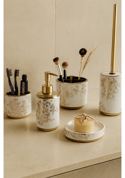 Eleanora Banyo Seti 5 Parça - Beyaz