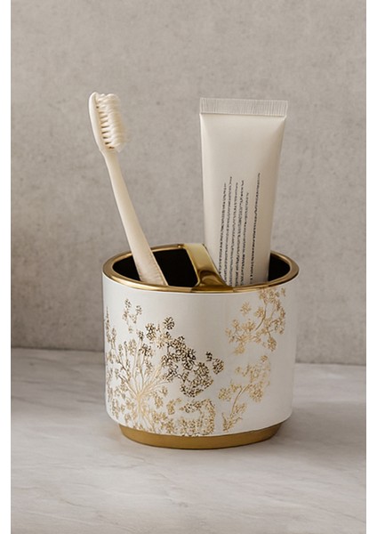 Eleanora Banyo Seti 5 Parça - Beyaz