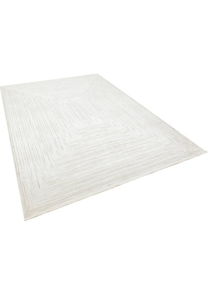 Queen 8112 Beyaz - Viskon Bambu Halı | Dokuma Salon Halısı modelleri