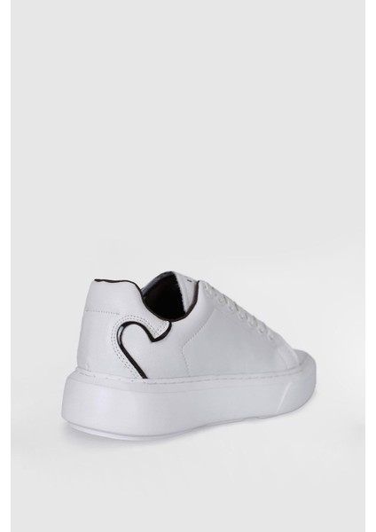 Amy Beyaz Hakiki Deri Kadın Sneaker Ayakkabı 121230016